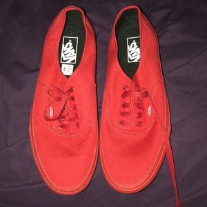 Men’s red vans